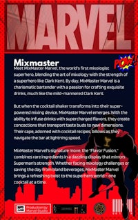 a poster for marvel mixmaster