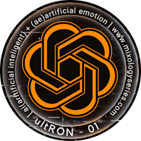 a black and orange logo with the word iron on it