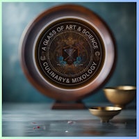 a glass of art and science logo