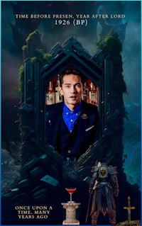a poster for once upon a time in england
