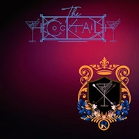 the cocktail bar logo on a purple background