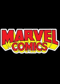 marvel comics logo on a black background
